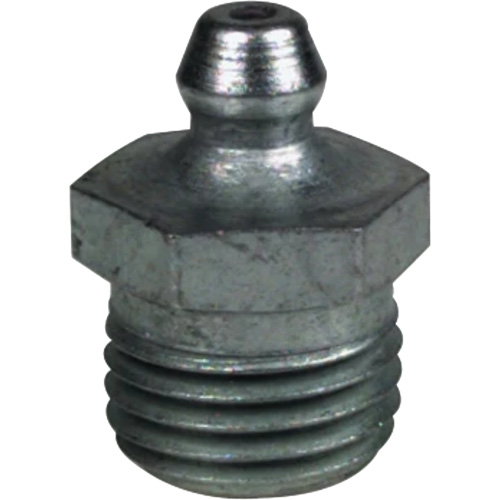 Straight Extra-Short Grease Fitting, Steel, 0.25 NPT Thread Groupe Belzile Dickner