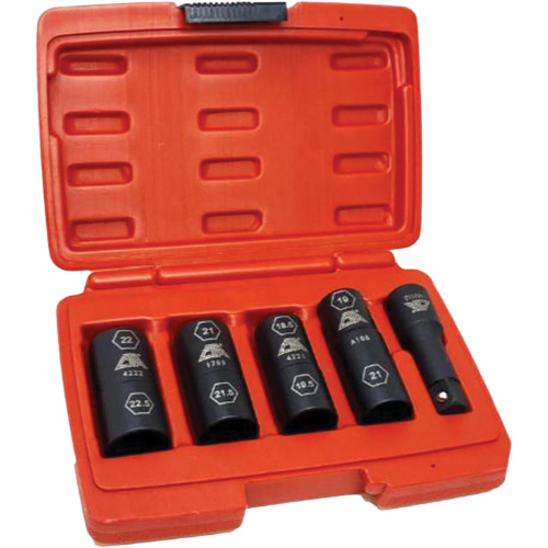 Flip Socket Kit, 5 Pieces, 1/2" Drive Size Groupe Belzile Dickner