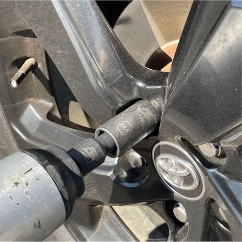 Jeu de demi-douilles r&eacute;versibles m&eacute;triques, 7 Mcx, Chocs, Prise de 1/2", Profond Groupe Belzile Dickner