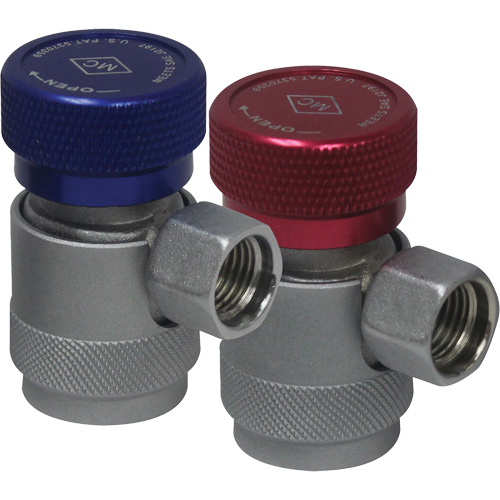 Coupleur rapide manuel R134a c&ocirc;t&eacute; basse pression avec verrouillage de s&eacute;curit&eacute; Groupe Belzile Dickner