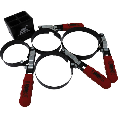 4 Pc. Oil Filter Wrench with Stand Groupe Belzile Dickner