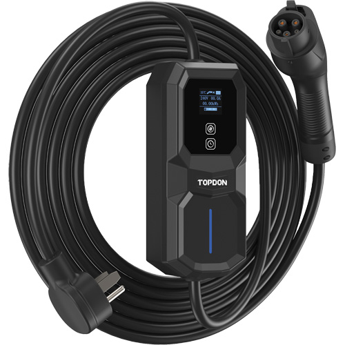 Fiche NEMA 6-50 portable PulseQ AC, 32 A, Niveau 2 CA, Connecteur Type 1 (SAE J1772) Groupe Belzile Dickner