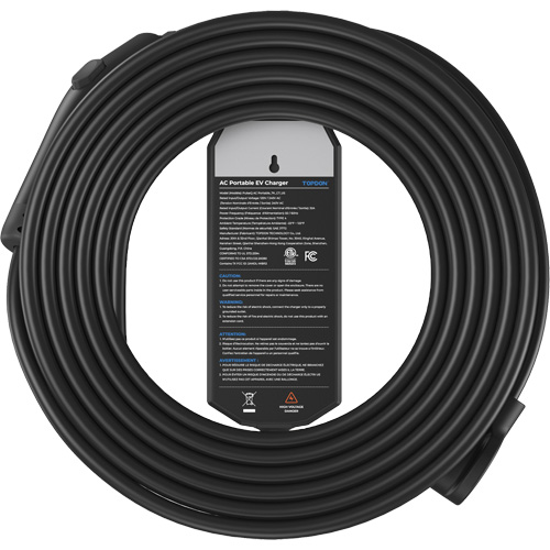 Fiche NEMA 6-50 portable PulseQ AC, 32 A, Niveau 2 CA, Connecteur Type 1 (SAE J1772) Groupe Belzile Dickner