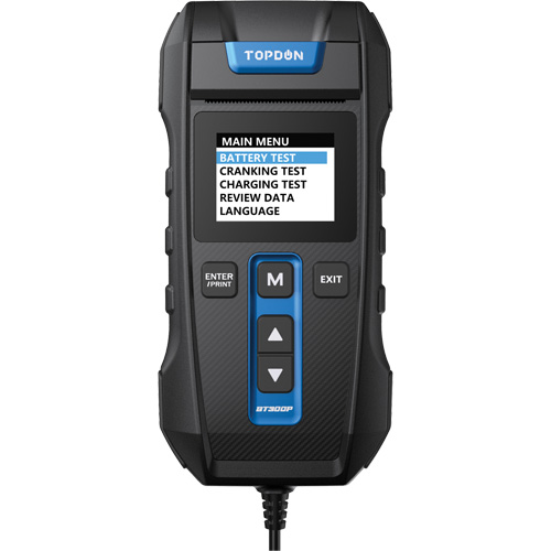 Testeur de batterie, de charge et de d&eacute;marrage BT300P avec imprimante Groupe Belzile Dickner