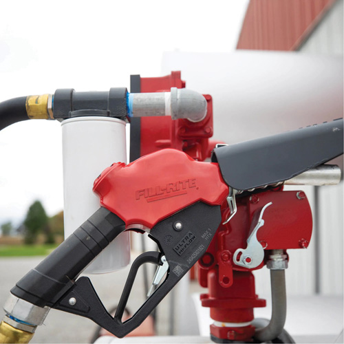 Pistolet automatique rouge &agrave; tr&egrave;s haut d&eacute;bit pour diesel Groupe Belzile Dickner