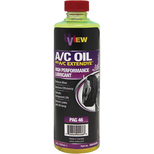 Huile PAG 46 avec ExtenDye pour syst&egrave;me de climatisation, 237 ml, Bouteille Groupe Belzile Dickner