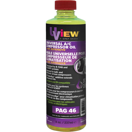 Huile universelle PAG 46 avec ExtenDye pour syst&egrave;me de climatisation, 237 ml, Bouteille Groupe Belzile Dickner