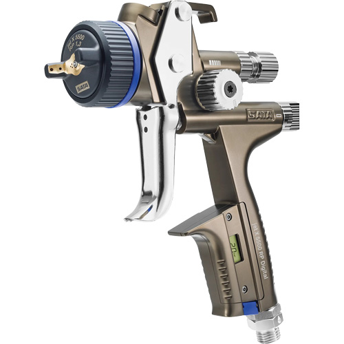 Pistolet de peinture de premi&egrave;re qualit&eacute; pour peinture automobile avec psi num&eacute;rique X5500 RP 1,3 O RPS D, Entr&eacute;e d'air 1/4" NPT, 10,24 pi³/min, Capacit&eacute; 0,6 L/0,9 L, 0,17 psi Groupe Belzile Dickner