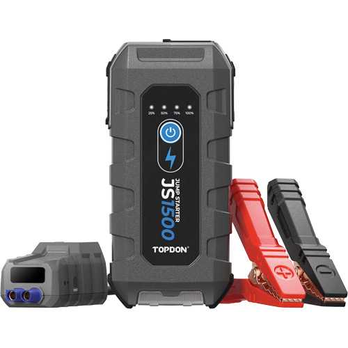 D&eacute;marreur d'appoint, survolteur, banque d'alimentation et lampe de poche JumpSurge1500 Groupe Belzile Dickner