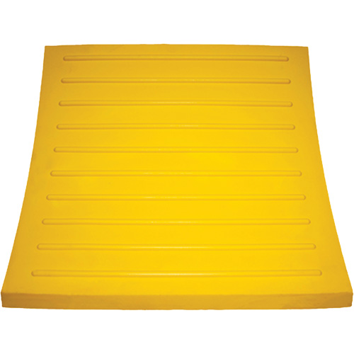 Wheel Chock, Polyurethane, Yellow, 15-1/4" W x 12-1/8" D x 10-3/4" H Groupe Belzile Dickner