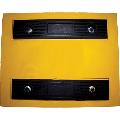 Wheel Chock, Polyurethane, Yellow, 15-1/4" W x 12-1/8" D x 10-3/4" H Groupe Belzile Dickner