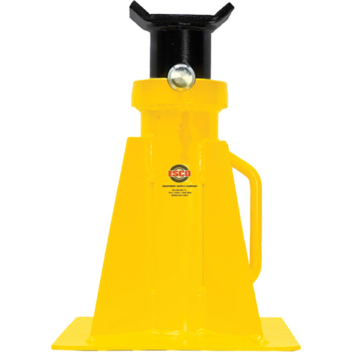 Support de v&eacute;rin &agrave; goupille, Tige verrouillable, Capacit&eacute; de 25 tonnes, 15-3/4" - 26-3/4" h Groupe Belzile Dickner