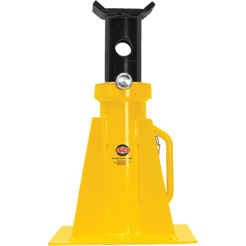 Support de v&eacute;rin &agrave; goupille, Tige verrouillable, Capacit&eacute; de 25 tonnes, 15-3/4" - 26-3/4" h Groupe Belzile Dickner