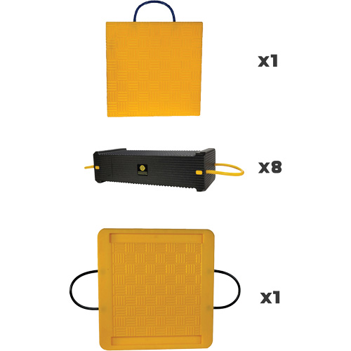 10-Piece CribLok Composite Cribbing System Kit Groupe Belzile Dickner