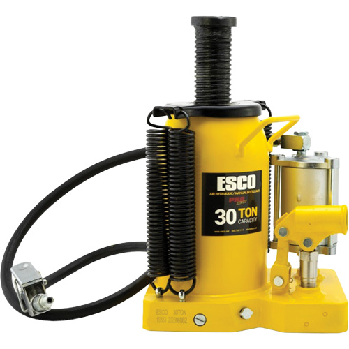 Cric-bouteille de s&eacute;rie Pro, 30 tonnes, Air comprim&eacute;/hydraulique, 20" Hauteur &eacute;lev&eacute;e Groupe Belzile Dickner