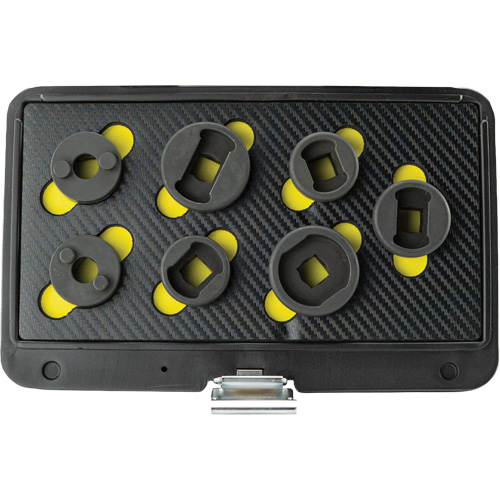 Threaded Leaf Spring Shackle Pin Remover & Installation Master Set, 7 Pieces, 1/2" Drive Size Groupe Belzile Dickner