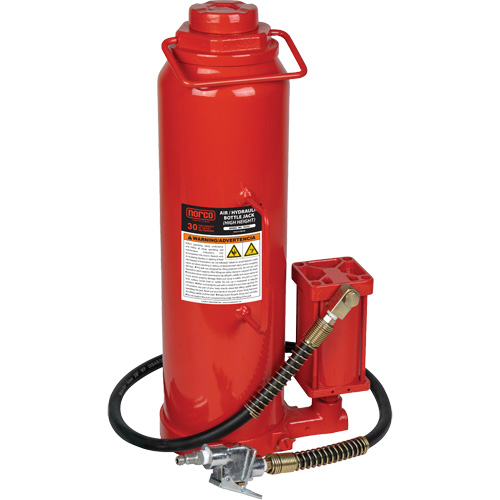 High Height Bottle Jack, 30 Ton(s), Air Hydraulic, 33-9/10" Raised Height Groupe Belzile Dickner