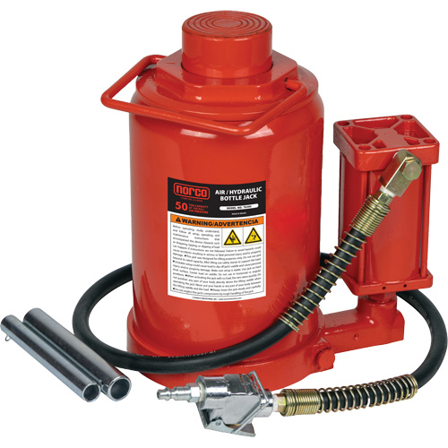 Standard Height Bottle Jack, 50 Ton(s), Air Hydraulic, 19" Raised Height Groupe Belzile Dickner