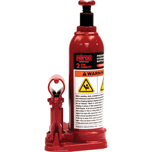 Cric &agrave; bouteille hydraulique professionnel, 2 tonne(s), 14-1/2" Hauteur &eacute;lev&eacute;e Groupe Belzile Dickner