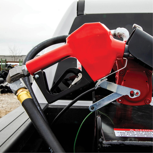 Red Automatic Gasoline Spout Nozzle Groupe Belzile Dickner