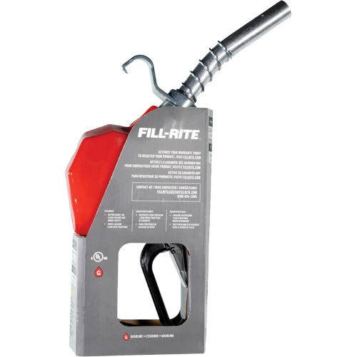 Red Automatic Gasoline Spout Nozzle Groupe Belzile Dickner