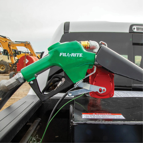 Pistolet de distribution automatique vert pour diesel Groupe Belzile Dickner