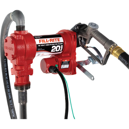 Pompe de transfert de carburant 12 V CC avec pistolet Groupe Belzile Dickner