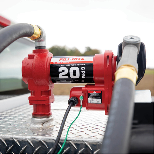 Pompe de transfert de carburant 12 V CC avec pistolet Groupe Belzile Dickner