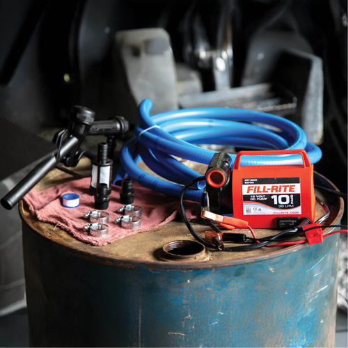 12V DC Fuel Transfer Pump with Nozzle Groupe Belzile Dickner