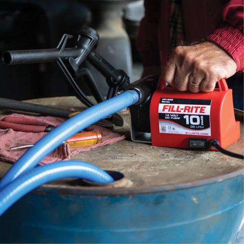 12V DC Fuel Transfer Pump with Nozzle Groupe Belzile Dickner