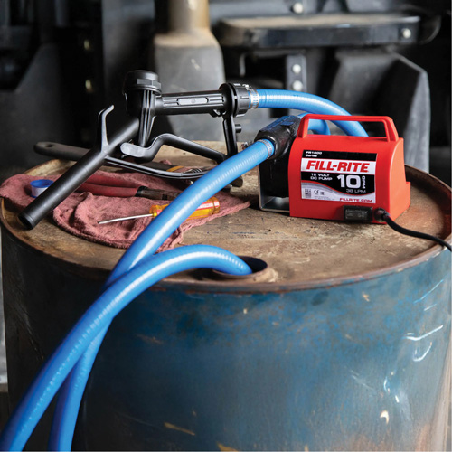 12V DC Fuel Transfer Pump with Nozzle Groupe Belzile Dickner