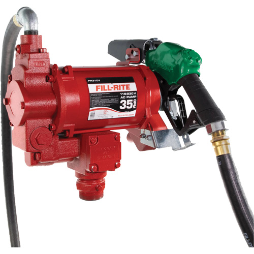 115/230V AC Fuel Transfer Pump with Nozzle Groupe Belzile Dickner