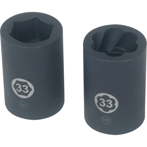 Hex & Twist Truck Lug Nut Socket Set Groupe Belzile Dickner