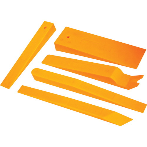 Jeu d'assortiment de 5 cales en nylon orange fluo Groupe Belzile Dickner