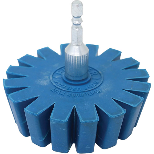 Conical Gear Eraser Wheel with Quick-Connect Arbor Adapter Groupe Belzile Dickner
