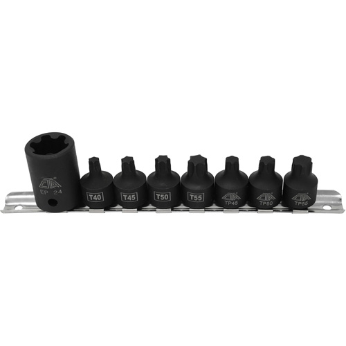 Pickup Truck Bed Bolt Socket/Bit Set, 8 Pieces, 1/2"/3/8" Drive Size Groupe Belzile Dickner