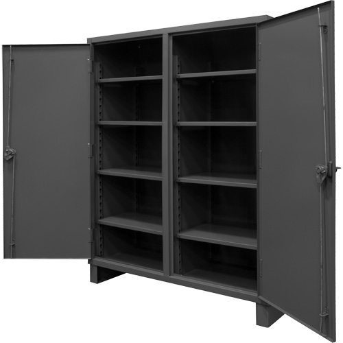 Armoire tr&egrave;s robuste, Acier, 8 Tablettes, 78" h x 72" la x 24" P, Gris Groupe Belzile Dickner