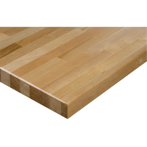Hardwood Workbench Top, 60" W x 30" D, Square Edge, 1-1/4" Thick Groupe Belzile Dickner