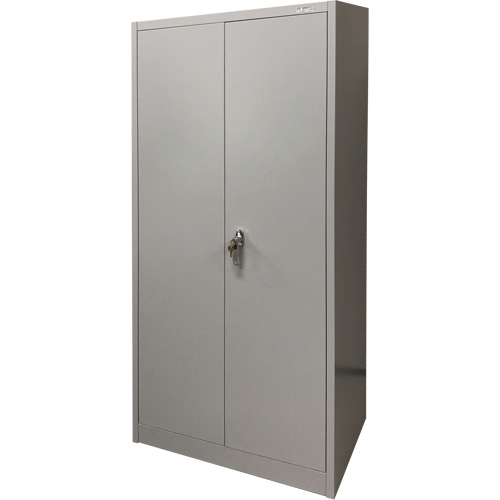 Storage Cabinet, Steel, 4 Shelves, 66" H x 30" W x 15" D, Grey Groupe Belzile Dickner