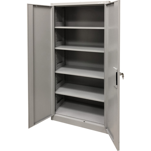 Storage Cabinet, Steel, 4 Shelves, 78" H x 36" W x 24" D, Grey Groupe Belzile Dickner