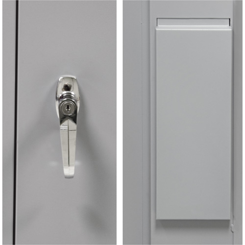 Armoire garde-robe, Acier, 36" la x 18" p x 72" h, Gris Groupe Belzile Dickner