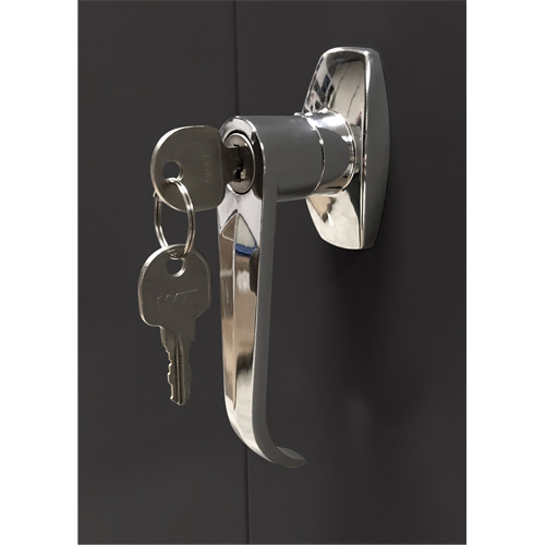 Armoire d'entreposage, Acier, 4 Tablettes, 66" h x 30" la x 15" P, Noir Groupe Belzile Dickner