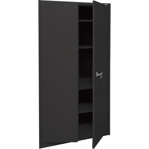 Storage Cabinet, Steel, 4 Shelves, 78" H x 36" W x 24" D, Black Groupe Belzile Dickner