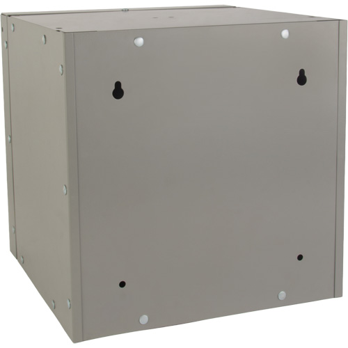 Casier cubique empilable, 12" x 12" x 12", Acier, Gris, D&eacute;mont&eacute; Groupe Belzile Dickner
