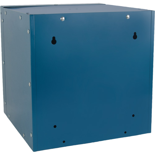 Casier cubique empilable, 12" x 12" x 12", Acier, Bleu, D&eacute;mont&eacute; Groupe Belzile Dickner