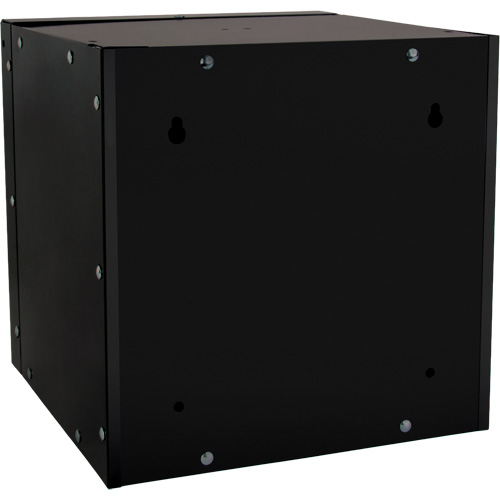 Casier cubique empilable, 12" x 12" x 12", Acier, Noir, D&eacute;mont&eacute; Groupe Belzile Dickner