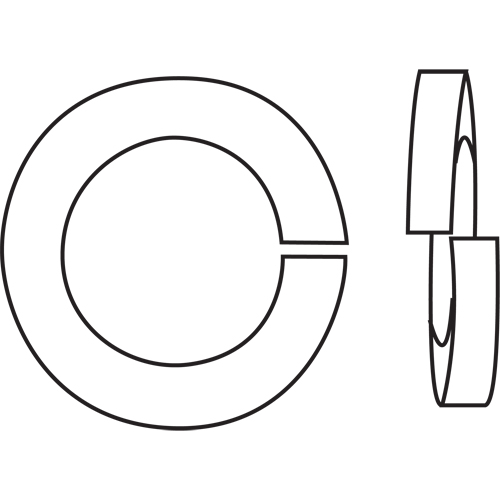 Rondelle d'arr&ecirc;t fendue, 3/8", Zinc jaune Groupe Belzile Dickner
