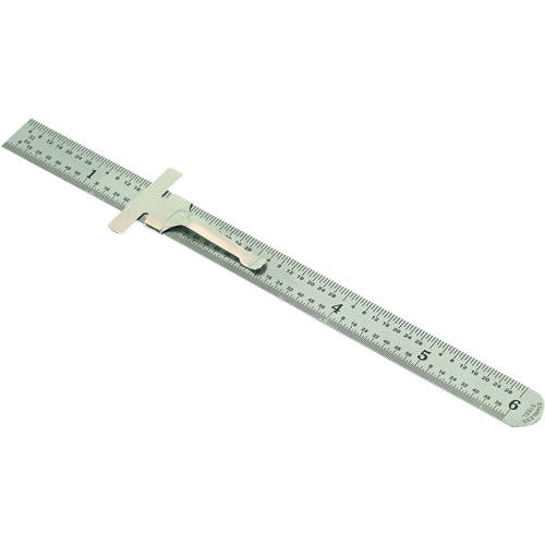 R&egrave;gle de poche, 6" lo, Acier, Graduations de 1/64" (1 mm) Groupe Belzile Dickner