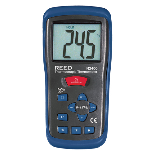 Thermocouple Thermometer with ISO Certificate, Contact, Digital, -58-2000°F (-50-1300°C) Groupe Belzile Dickner