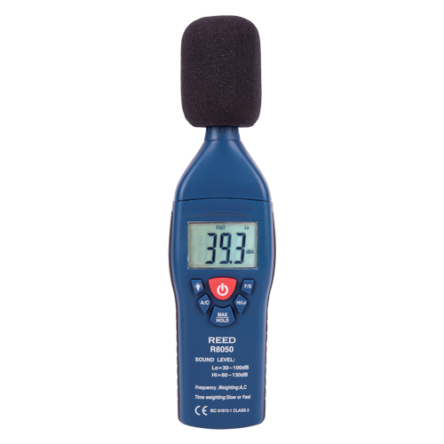 Sound Level Meter with ISO Certificate, 30 - 100 dB/60 - 135 dB Measuring Range Groupe Belzile Dickner